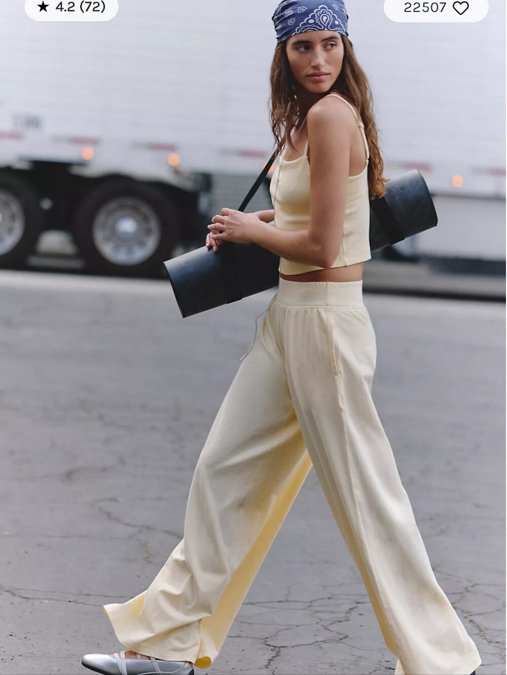 Free People Movement Hotshot Strappy Set In Sunlit Yellow NWT